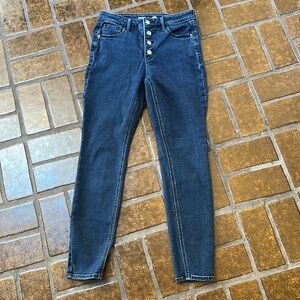 Old Navy High-Rise Button Fly Secret-Slim Pocket Rockstar Super Skinny Jean